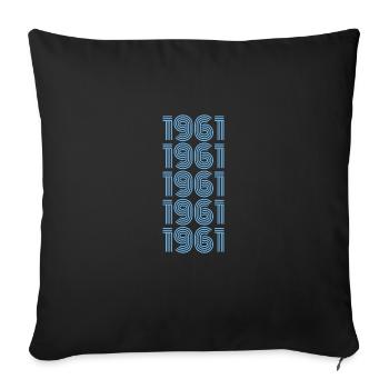 Sport 1961 - Sofa pillowcase 17,3'' x 17,3'' (45 x 45 cm) - black - Front