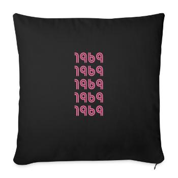Style 1969 - Sofa pillowcase 17,3'' x 17,3'' (45 x 45 cm) - black - Front