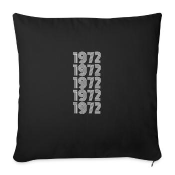 Babo 1972 - Sofa pillowcase 17,3'' x 17,3'' (45 x 45 cm) - black - Front