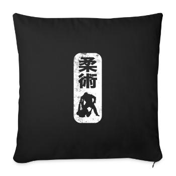 BJJ de Jiu-Jitsu Brésilien - Housse de coussin décorative 45 x 45 cm - noir - Devant