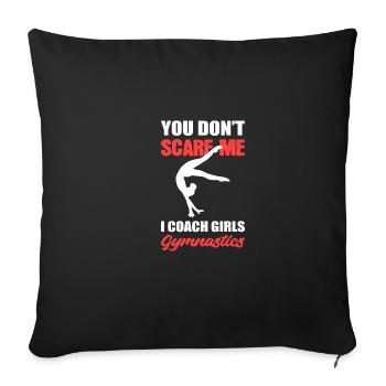 I train girl ballet teacher gift - Sofa pillowcase 17,3'' x 17,3'' (45 x 45 cm) - black - Front