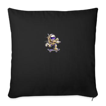 IMG 1468 - Housse de coussin décorative 45 x 45 cm - noir - Devant
