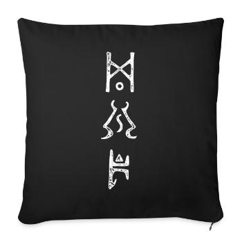 Enigma for Gamers - Sofa pillowcase 17,3'' x 17,3'' (45 x 45 cm) - black - Front
