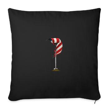 Manche à ventOnpole - Housse de coussin décorative 45 x 45 cm - noir - Devant