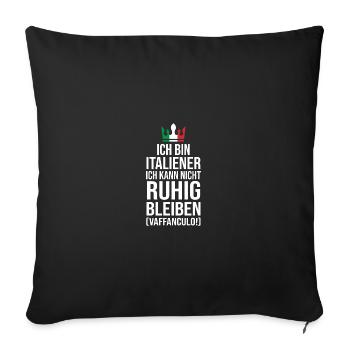 Italien Italiener Vaffanculo - Sofakissenbezug 45 x 45 cm - Schwarz - Vorne