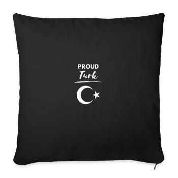 Turkey Turkey Turkish flag Ankara Istanbu - Sofa pillowcase 17,3'' x 17,3'' (45 x 45 cm) - black - Front