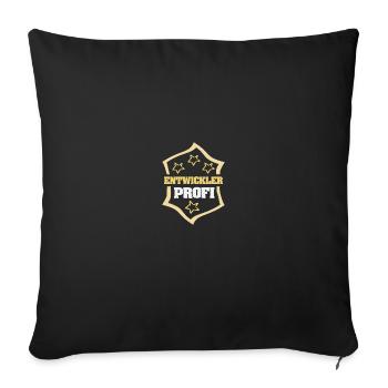 Occupation Developer - Sofa pillowcase 17,3'' x 17,3'' (45 x 45 cm) - black - Front