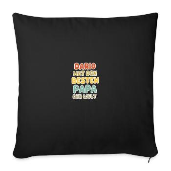 Baby Dario - Sofa pillowcase 17,3'' x 17,3'' (45 x 45 cm) - black - Front