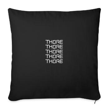 Bachelor Thore - Sofa pillowcase 17,3'' x 17,3'' (45 x 45 cm) - black - Front