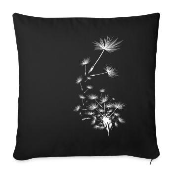 Pusteblume Design 7 - Sofakissenbezug 45 x 45 cm - Schwarz - Vorne