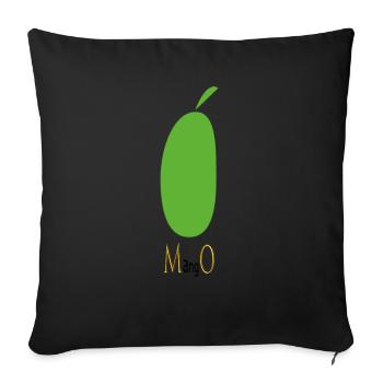Mango - Sofakissenbezug 45 x 45 cm - Schwarz - Vorne