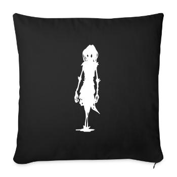 Créature de l'ombre - Halloween - Housse de coussin décorative 45 x 45 cm - noir - Devant