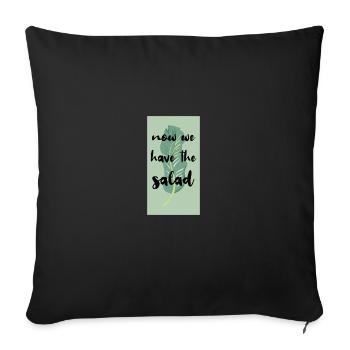 Denglisch Funny Saying Gift - Sofa pillowcase 17,3'' x 17,3'' (45 x 45 cm) - black - Front