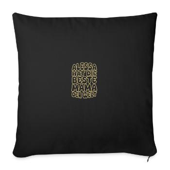 Dire Alessa - Housse de coussin décorative 45 x 45 cm - noir - Devant