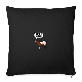 Appaloosa Horse Ranchers Riders Horse Show - Sofakissenbezug 45 x 45 cm - Schwarz - Vorne