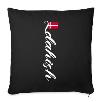 Denmark - Sofa pillowcase 17,3'' x 17,3'' (45 x 45 cm) - black - Front