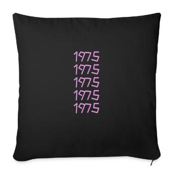 Rétro 1975 - Housse de coussin décorative 45 x 45 cm - noir - Devant