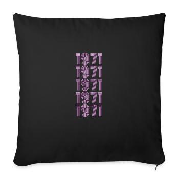 Birthday Party 1971 - Sofa pillowcase 17,3'' x 17,3'' (45 x 45 cm) - black - Front