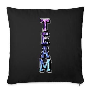 Team - Sofakissenbezug 45 x 45 cm - Schwarz - Vorne