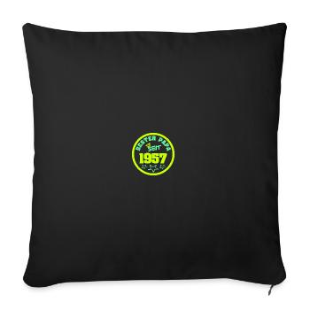 Father 1957 - Sofa pillowcase 17,3'' x 17,3'' (45 x 45 cm) - black - Front
