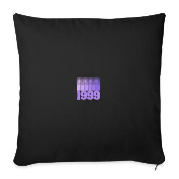 1999 - Sofa pillowcase 17,3'' x 17,3'' (45 x 45 cm) - black - Front
