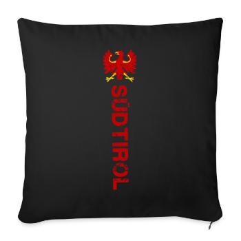 Tyrol du Sud - Housse de coussin décorative 45 x 45 cm - noir - Devant