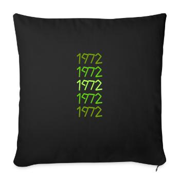 Witzig 1972 - Sofa pillowcase 17,3'' x 17,3'' (45 x 45 cm) - black - Front