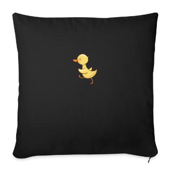 duck - Sofa pillowcase 17,3'' x 17,3'' (45 x 45 cm) - black - Front