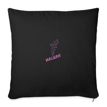 Water Maleah - Sofa pillowcase 17,3'' x 17,3'' (45 x 45 cm) - black - Front