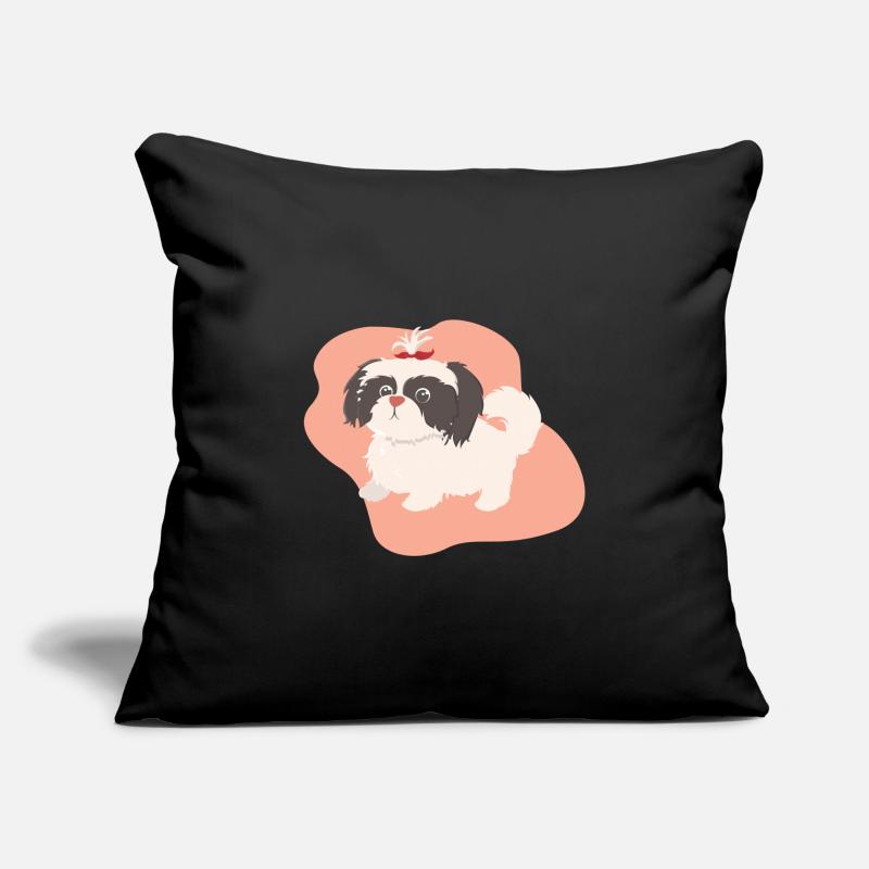 Dog with braid Sofa pillowcase 17,3'' x 17,3'' (45 x 45 cm)