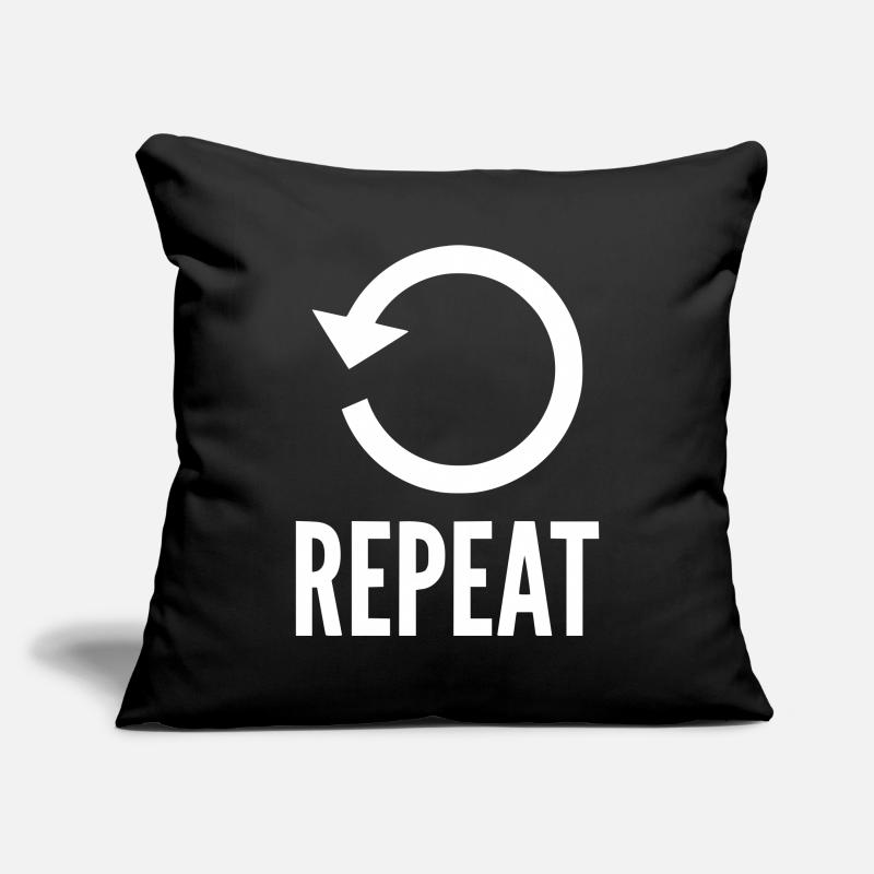 REPEAT Housse de coussin décorative 45 x 45 cm