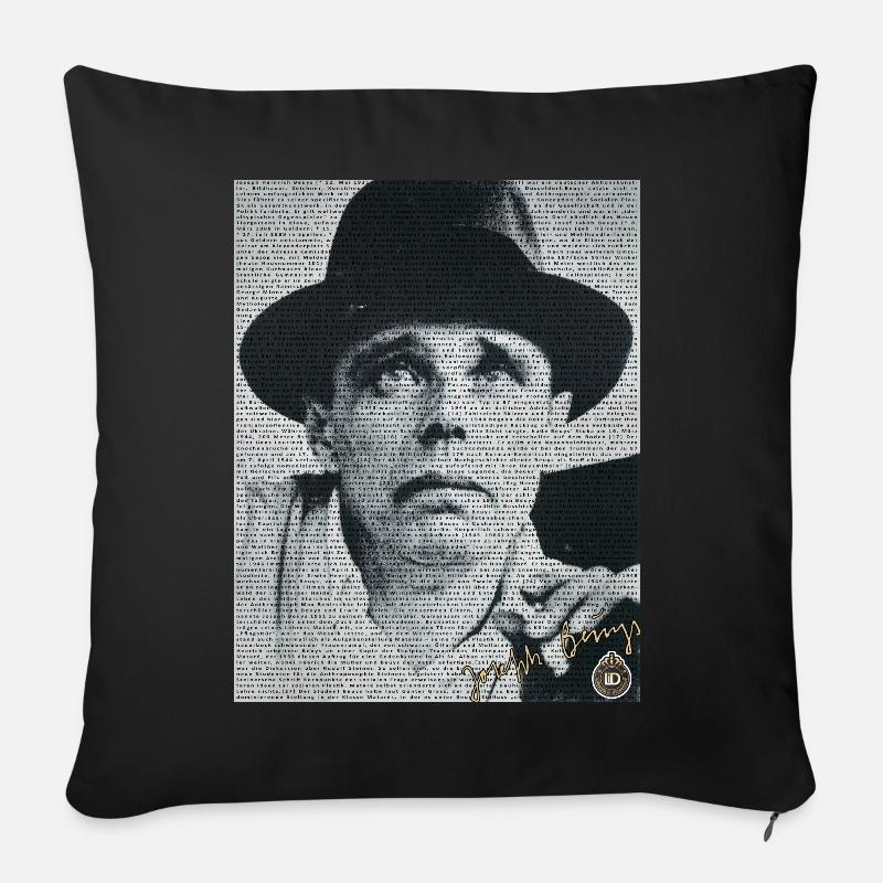 LiD - Joseph Beuys Sonderedition - Sofakissenbezug 45 x 45 cm - Schwarz