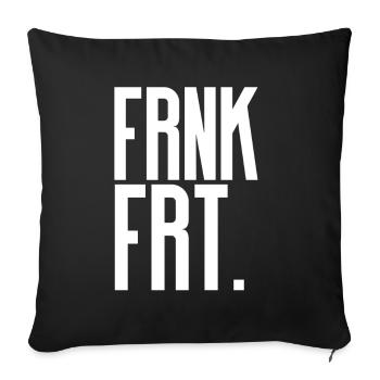 Francfort - Housse de coussin décorative 45 x 45 cm - noir - Devant