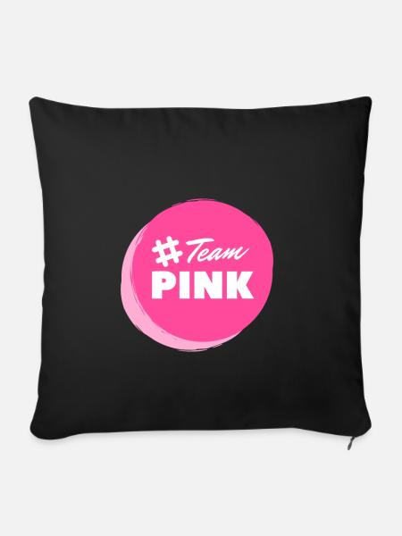 # Team PINK - Sofakissenbezug 45 x 45 cm - Schwarz