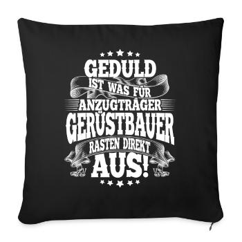 Scaffolders - Sofa pillowcase 17,3'' x 17,3'' (45 x 45 cm) - black - Front