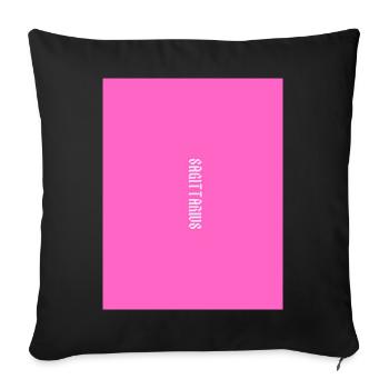 Sagittaire Rose - Housse de coussin décorative 45 x 45 cm - noir - Devant