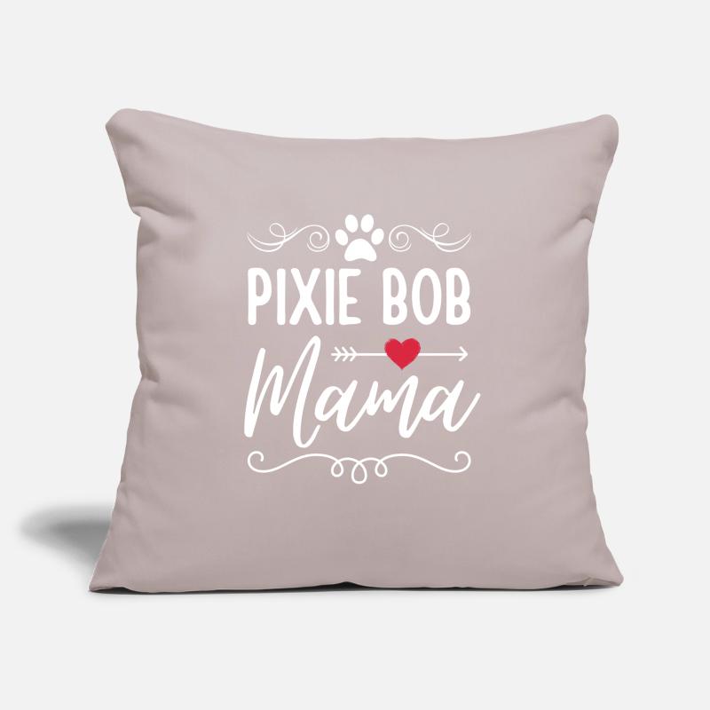 Pixie Bob Chat Maman Pixie Bob Maman Housse de coussin décorative 45 x 45 cm