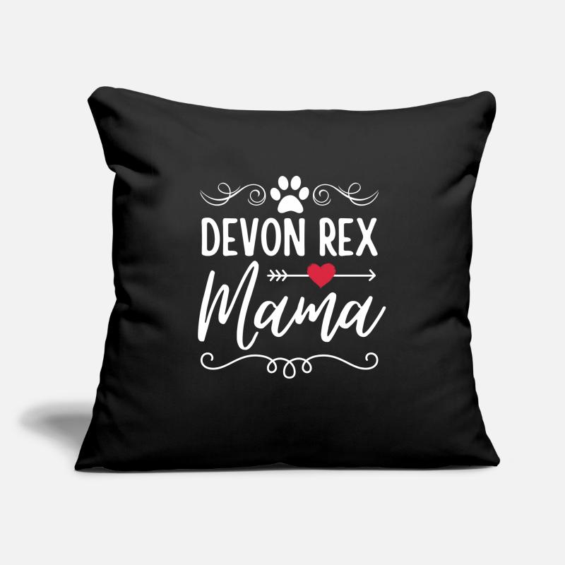 Devon Rex Mama Sofakissenbezug 45 x 45 cm