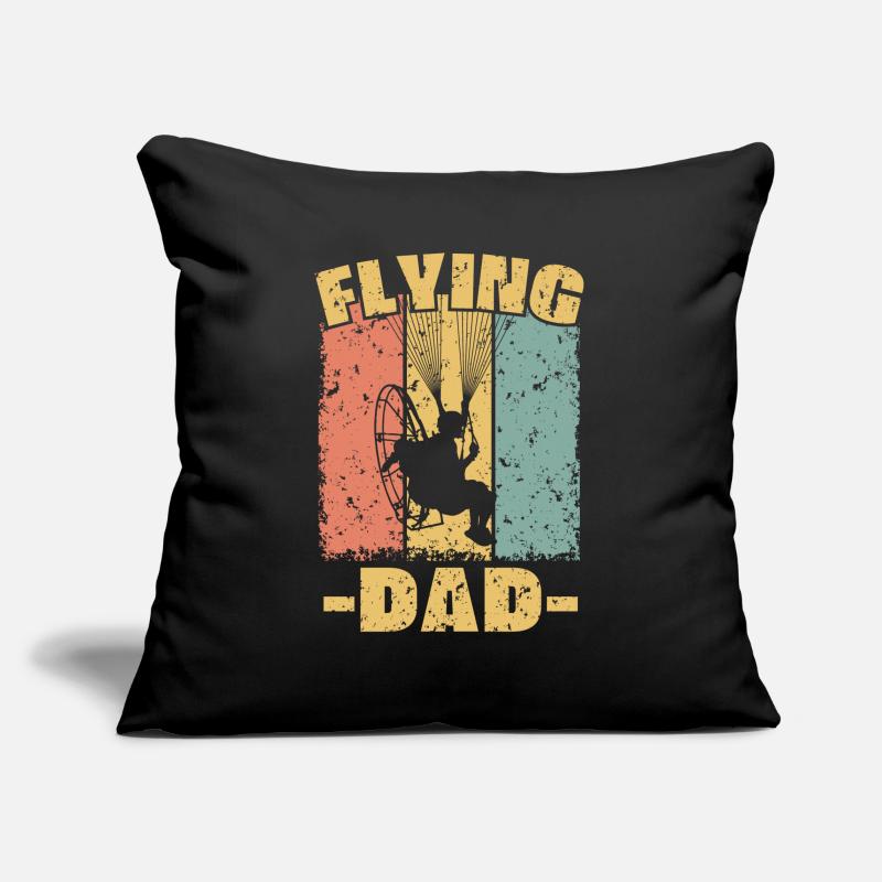 Paramotoring dad retro Sofa pillowcase 17,3'' x 17,3'' (45 x 45 cm)