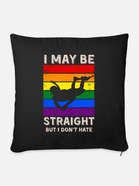 Schnorcheln LGBT-Rechte - Sofakissenbezug 45 x 45 cm - Schwarz