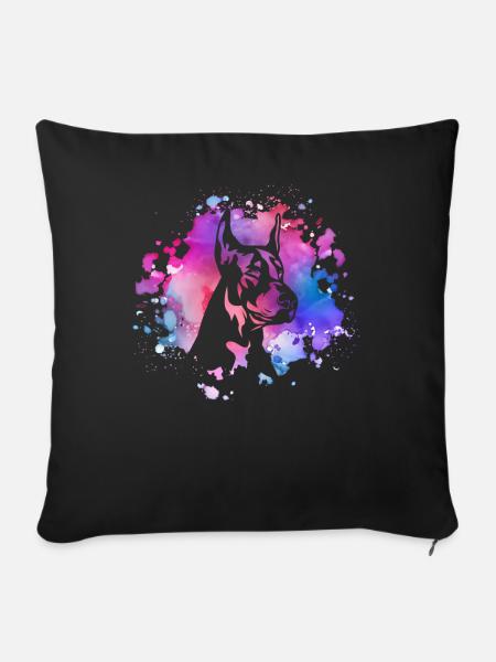 Dobermann-Hundeliebhaber - Sofakissenbezug 45 x 45 cm - Schwarz