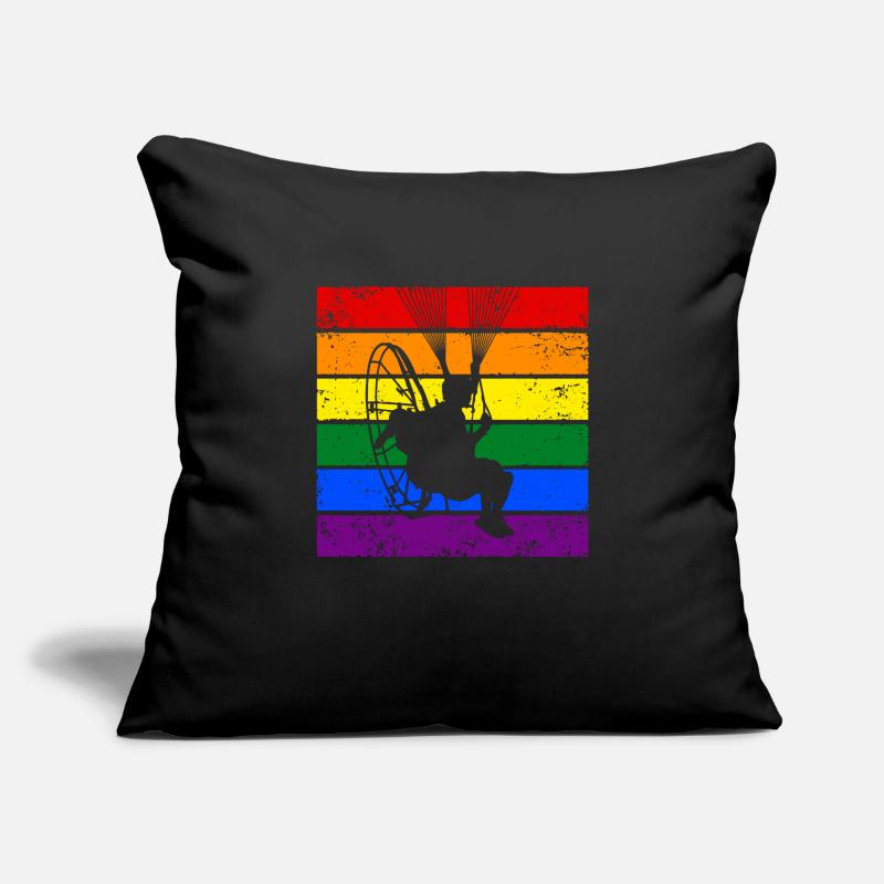 Paramotoring LGBTQ Sofa pillowcase 17,3'' x 17,3'' (45 x 45 cm)