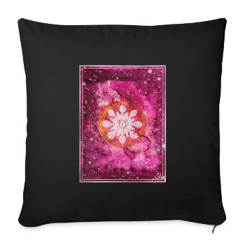 Pouvoir magique de l’hiver - Sonja Ariel von Staden - Housse de coussin décorative 45 x 45 cm - noir - Devant