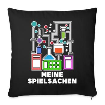 Déclaration de carrière Scientifique Réussite Emploi - Housse de coussin décorative 45 x 45 cm - noir - Devant