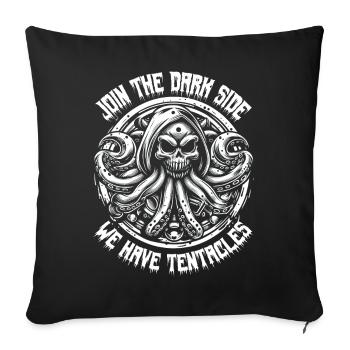 SKULL OF THE NIGHTMARES: JOIN THE DARK SIDE - Sofa pillowcase 17,3'' x 17,3'' (45 x 45 cm) - black - Front