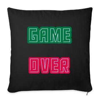 Fin de partie, niveau d’achèvement débloqué - Housse de coussin décorative 45 x 45 cm - noir - Devant
