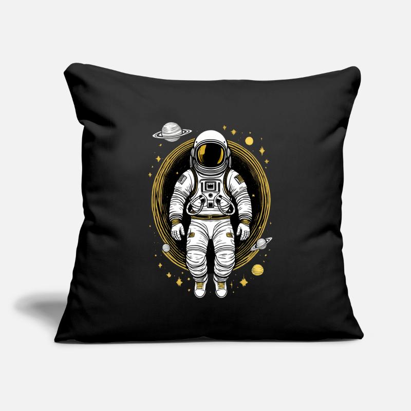 Astronaute dans l’espace Housse de coussin décorative 45 x 45 cm