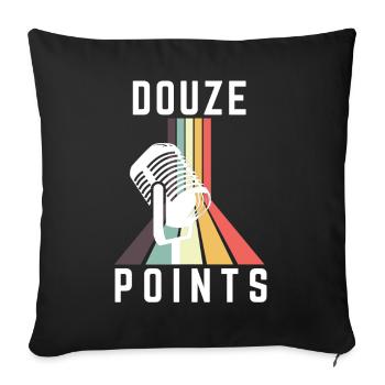 Concours Eurovision de la chanson Douze Points - Housse de coussin décorative 45 x 45 cm - noir - Devant