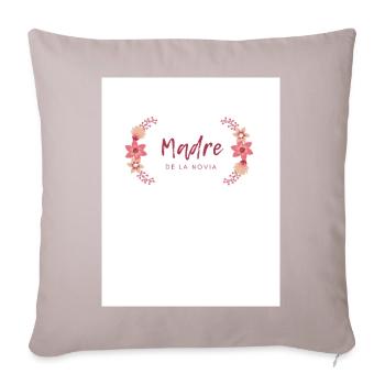 Mother of the Floral Bride - Sofa pillowcase 17,3'' x 17,3'' (45 x 45 cm) - light taupe - Front