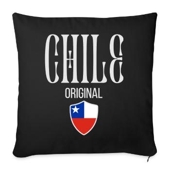 Originally from Chile, born in Chile - Sofa pillowcase 17,3'' x 17,3'' (45 x 45 cm) - black - Front
